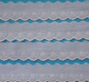 Swiss Lace Edge  40124W White 1''